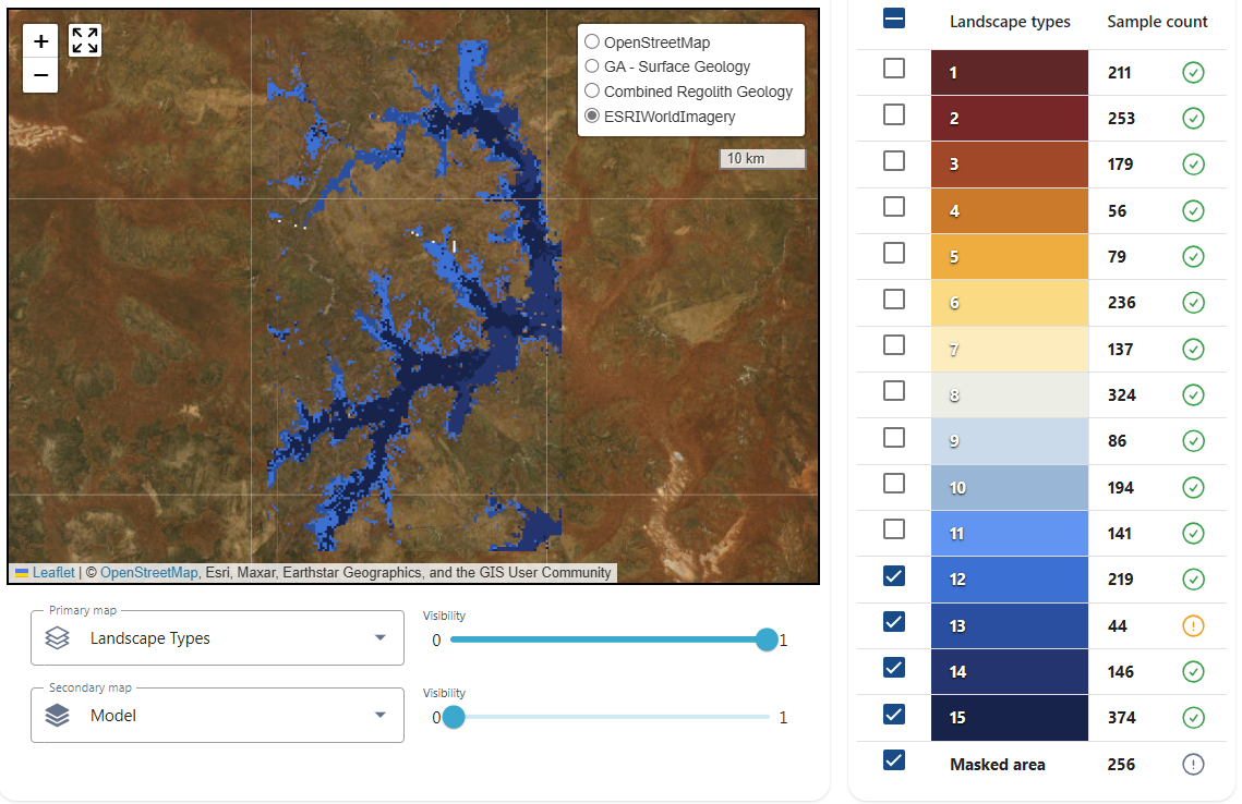 Landscape type visibility toggle example